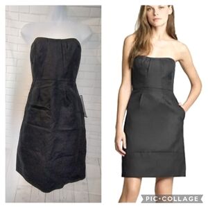 J.Crew Black Special Occasion & Parties Cotton Strapless Dress